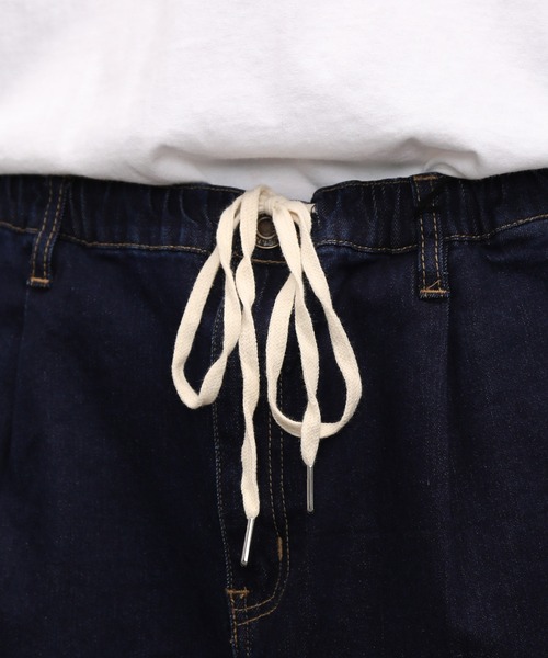 air tokyo sellection（エアートウキョウセレクション）の「【ユニセックスで着用可能】ルーズシルエット ワイド デニム イージーパンツ（デニムパンツ・メンズ・インディゴブルー/ワンウォッシュ/ライトブルー・MEDIUM/LARGE/X-LARGE）」の16枚目の写真