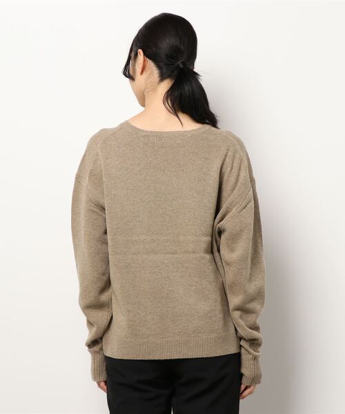 OUTERSUNSET(アウターサンセット)の「指穴 knit pullover(ニット/セーター・レディース・ベージュ/グレー・FREE)」の13枚目の写真