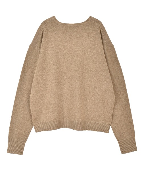 OUTERSUNSET(アウターサンセット)の「指穴 knit pullover(ニット/セーター・レディース・ベージュ/グレー・FREE)」の7枚目の写真