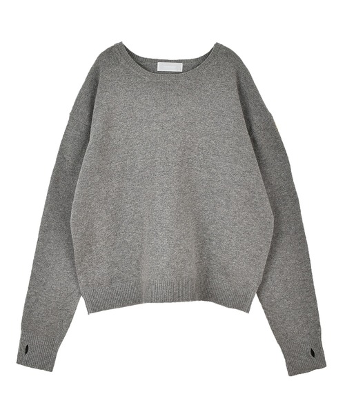OUTERSUNSET(アウターサンセット)の「指穴 knit pullover(ニット/セーター・レディース・ベージュ/グレー・FREE)」の11枚目の写真