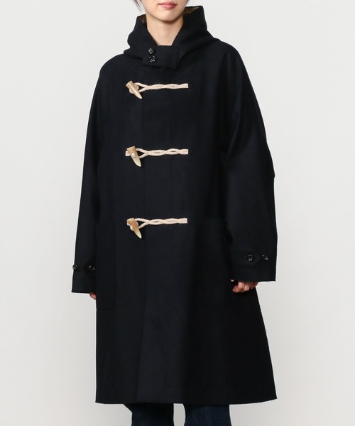 HAVERSACK（ハバーザック）の「【HAVERSACK】ウールナイロンダッフルコート WOMEN（ダッフルコート・レディース・ネイビー・1）」の6枚目の写真