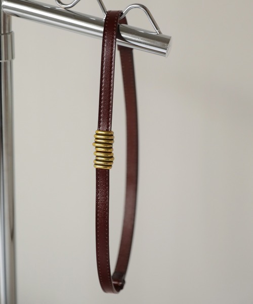 Bab（バブ）の「【WEB限定】センターバックルベルト（ベルト・レディース・キャメル/ダークブラウン/ブラック・ONESIZE）」の3枚目の写真