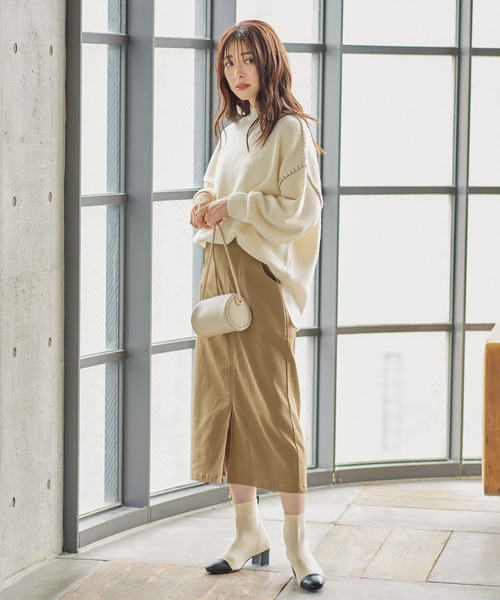 KOBE LETTUCE（コウベレタス）の「ソックス切り替えショートブーツ（ブーツ・レディース・ブラック/ブラウン/ベージュ/ホワイト系その他・L/M/S/LL）」の7枚目の写真