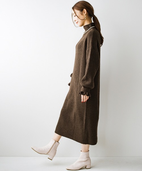 haco!（ハコ）の「ブーツは黒か茶色が無難って思っていたけど、実は白がおしゃれに見えて合わせやすい！歩きやすくてスタイルアップもしてくれるストレッチブーツby who made me（ブーツ・レディース・アイボリー・1/2/4/6/3/5）」の17枚目の写真