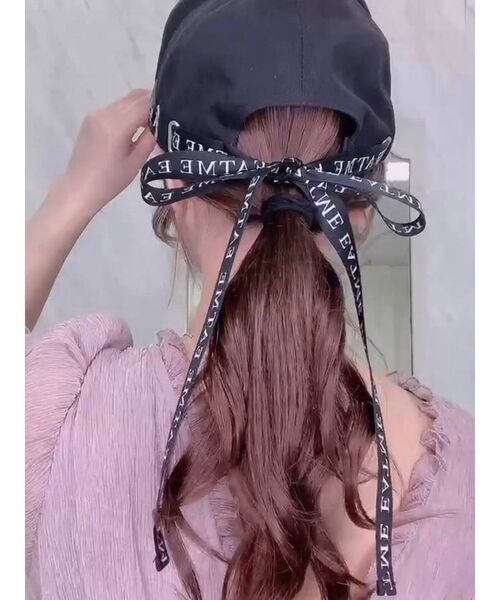 EATME（イートミー）の「BACKリボンキャップ（キャップ・レディース・ブラック/モカ・FREE）」の12枚目の写真