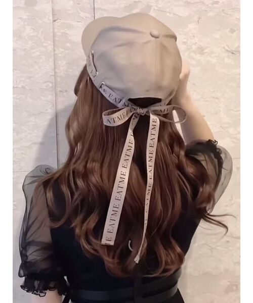 EATME（イートミー）の「BACKリボンキャップ（キャップ・レディース・ブラック/モカ・FREE）」の16枚目の写真
