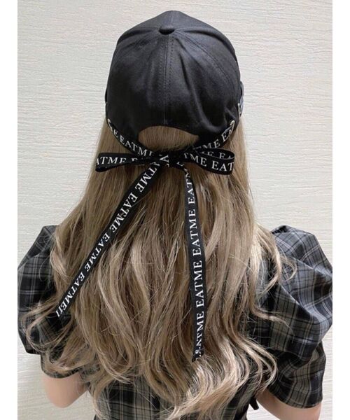 EATME（イートミー）の「BACKリボンキャップ（キャップ・レディース・ブラック/モカ・FREE）」の5枚目の写真