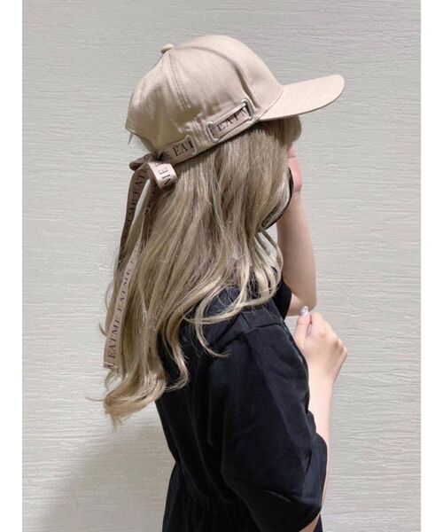 EATME（イートミー）の「BACKリボンキャップ（キャップ・レディース・ブラック/モカ・FREE）」の7枚目の写真