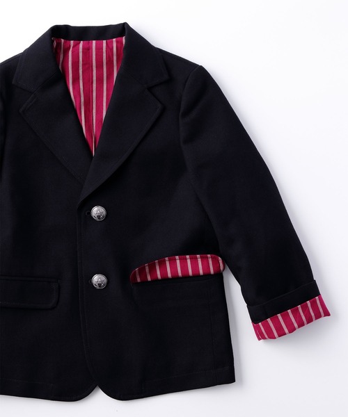 D.fesense（ディーフェセンス）の「フォーマルスーツセットアップ（スーツセット・キッズ・ブラック/ネイビー・90cm/110cm/100cm/120cm）」の11枚目の写真