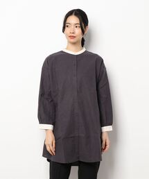 Samansa Mos2 | コットンリネンクレリックチュニック(シャツ/ブラウス)