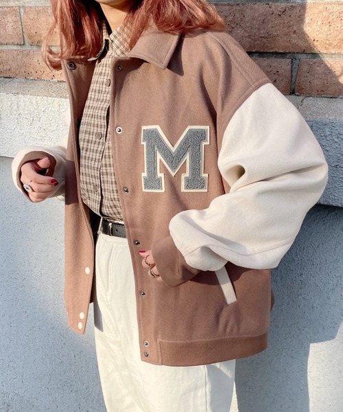 nemne store（ネンネストア）の「ミント香るワッペン付きスタジャン