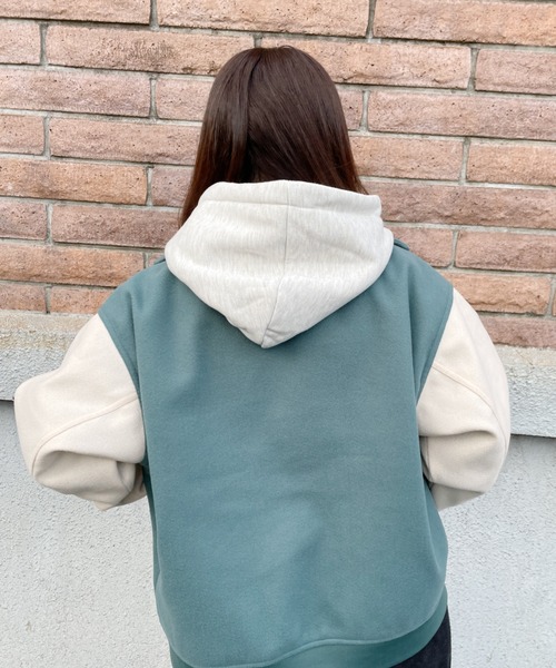 nemne store(ネンネストア)の「ミント香るワッペン付きスタジャン(スタジャン・レディース・グリーン/ベージュ・フリー)」の21枚目の写真