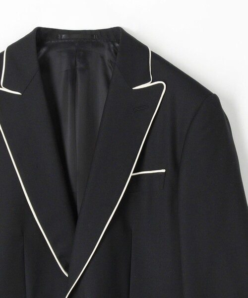 リチウムオム ピークドラペル2Bパイピングテーラードジャケット LITHIUM リチウムオム ピークドラペル2Bパイピングテーラードジャケット LITHIUM