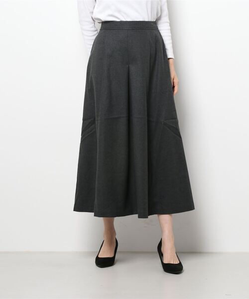 sm2rhythm(サマンサモスモスリズム)の「フレアスカート(スカート・レディース・オリーブ/グレー/ベージュ・フリ-)」の6枚目の写真