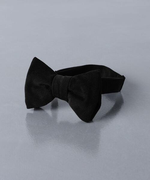 UNITED ARROWS(ユナイテッドアローズ)の「<UNITED ARROWS> コーディロイ ソリッド ボウタイ(蝶ネクタイ・メンズ・ブラック/ネイビー・FREE)」の1枚目の写真