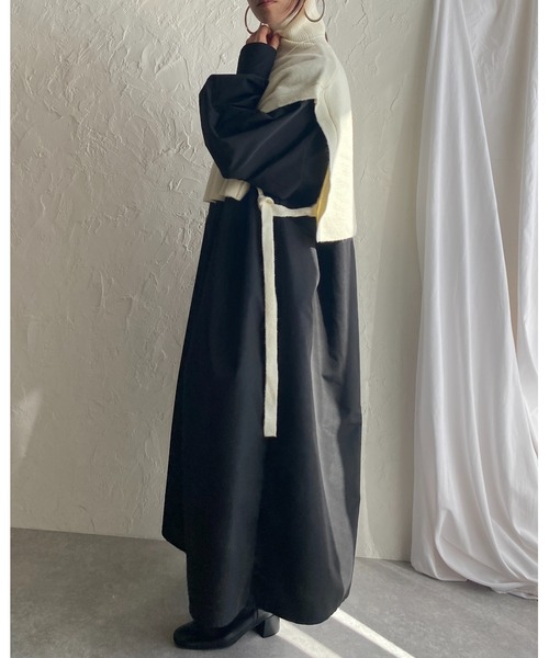 She's Closet(シーズクローゼット)の「モヘアタッチサイドリボンショート丈ハイネックニットベスト(ベスト・レディース・アイボリー・FREE)」の12枚目の写真