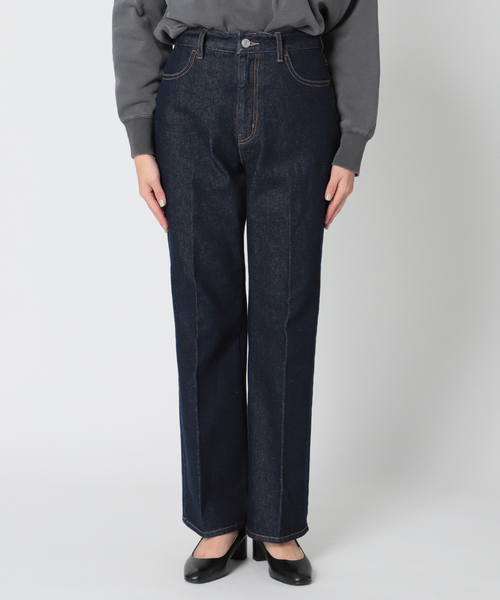 Simplicite（サンプリシテ）の「Natural Friendly Denim フレアパンツ◆（デニムパンツ・レディース・ブルー/レッド/ネイビー・SMALL/MEDIUM）」の20枚目の写真