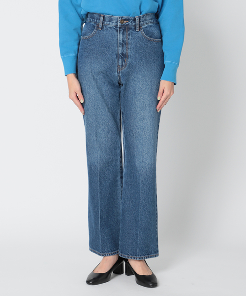 Simplicite（サンプリシテ）の「Natural Friendly Denim フレアパンツ◆（デニムパンツ・レディース・ブルー/レッド/ネイビー・SMALL/MEDIUM）」の21枚目の写真