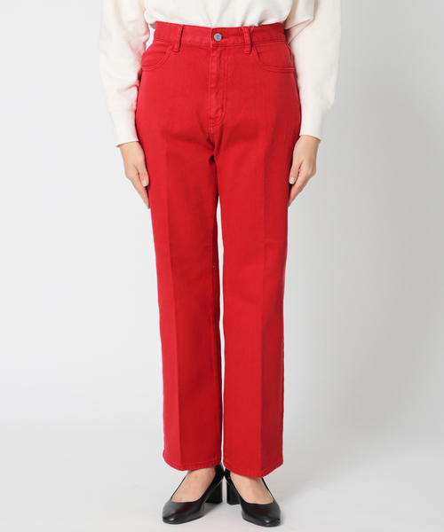 Simplicite（サンプリシテ）の「Natural Friendly Denim フレアパンツ◆（デニムパンツ・レディース・ブルー/レッド/ネイビー・SMALL/MEDIUM）」の22枚目の写真