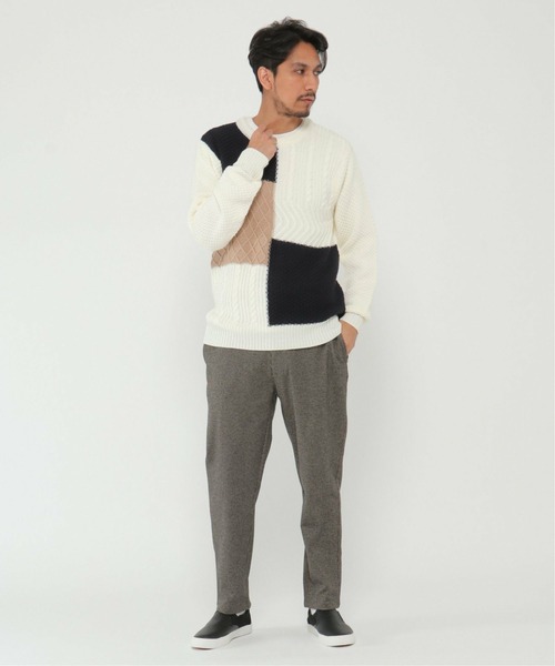 ikka(イッカ)の「起毛ジャガードパンツ(その他パンツ・メンズ・ネイビー/ブラウン・L/XL/S/M)」の13枚目の写真