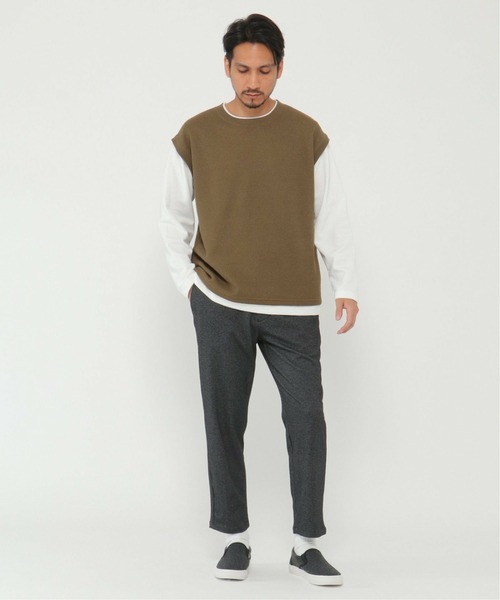 ikka(イッカ)の「起毛ジャガードパンツ(その他パンツ・メンズ・ネイビー/ブラウン・L/XL/S/M)」の15枚目の写真