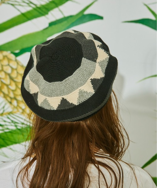 AlexanderLeeChang(アレキサンダーリーチャン)の「AlexanderLeeChang アレキサンダーリーチャン / 5050 TAM 22 タム22 / AC052201(ニットキャップ/ビーニー・メンズ・ナチュラル/ブラック/イエロー・FREE)」の2枚目の写真