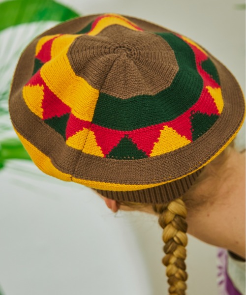 AlexanderLeeChang(アレキサンダーリーチャン)の「AlexanderLeeChang アレキサンダーリーチャン / 5050 TAM 22 タム22 / AC052201(ニットキャップ/ビーニー・メンズ・ナチュラル/ブラック/イエロー・FREE)」の8枚目の写真