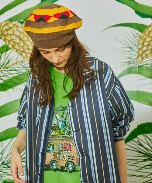 AlexanderLeeChang(アレキサンダーリーチャン)の「AlexanderLeeChang アレキサンダーリーチャン / 5050 TAM 22 タム22 / AC052201(ニットキャップ/ビーニー・メンズ・ナチュラル/ブラック/イエロー・FREE)」の10枚目の写真