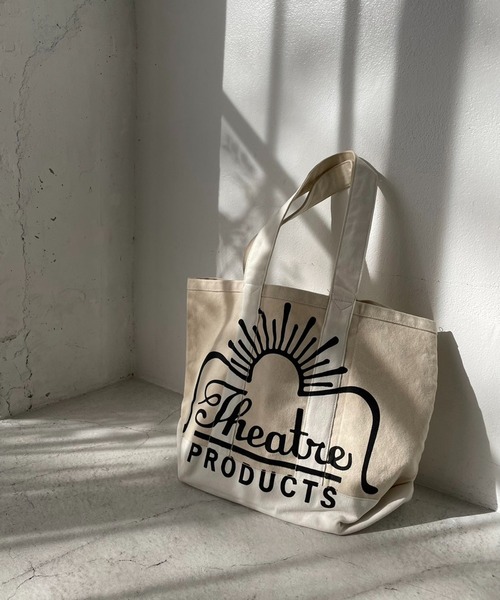 THEATRE PRODUCTS(シアタープロダクツ)の「【THEATRE PRODUCTS/シアタープロダクツ】ロゴトートバッグ(トートバッグ・レディース・オフホワイト・FREE)」の4枚目の写真