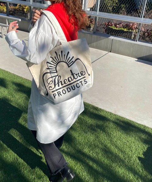 THEATRE PRODUCTS(シアタープロダクツ)の「【THEATRE PRODUCTS/シアタープロダクツ】ロゴトートバッグ(トートバッグ・レディース・オフホワイト・FREE)」の9枚目の写真