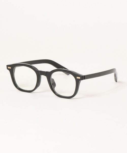 wee9s（ウィークス）の「"THE" MEGANE / ボストン型フチあり伊達メガネ（メガネ・レディース・クリア/ブラック・FREE）」の5枚目の写真