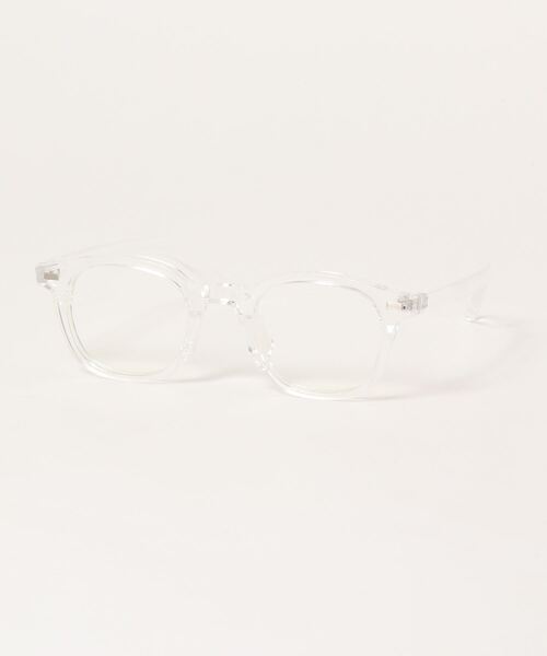 wee9s（ウィークス）の「"THE" MEGANE / ボストン型フチあり伊達メガネ（メガネ・レディース・クリア/ブラック・FREE）」の6枚目の写真