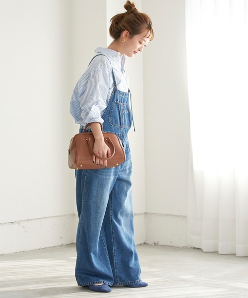 SLOBE IENA(スローブイエナ)の「CHRISTIAN VILLA ボストンバッグ◆(ボストンバッグ・レディース・ブラック/キャメル・FREE)」の12枚目の写真