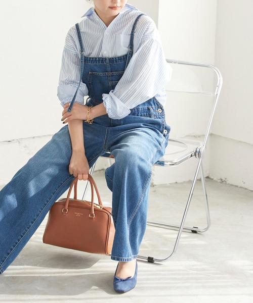 SLOBE IENA(スローブイエナ)の「CHRISTIAN VILLA ボストンバッグ◆(ボストンバッグ・レディース・ブラック/キャメル・FREE)」の15枚目の写真