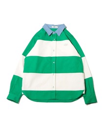 UGG@mos デニムネック ボーダーシャツ / アグ デニムネック ボーダーシャツ