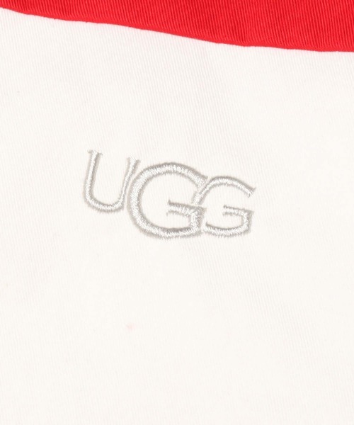 UGG（アグ）の「UGG@mos デニムネック ボーダーシャツ / アグ デニムネック ボーダーシャツ（シャツ/ブラウス・レディース・ネイビー/レッド/グリーン・M/L/XL）」の6枚目の写真