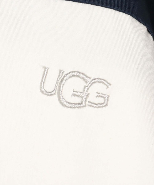 UGG（アグ）の「UGG@mos デニムネック ボーダーシャツ / アグ デニムネック ボーダーシャツ（シャツ/ブラウス・レディース・ネイビー/レッド/グリーン・M/L/XL）」の18枚目の写真