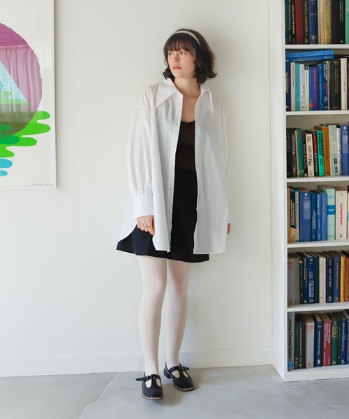 Birthday room（バースデイルーム）の「バックスリットカラーシャツ（シャツ/ブラウス・レディース・オフホワイト/ピンク/ブルー・FREE）」の6枚目の写真