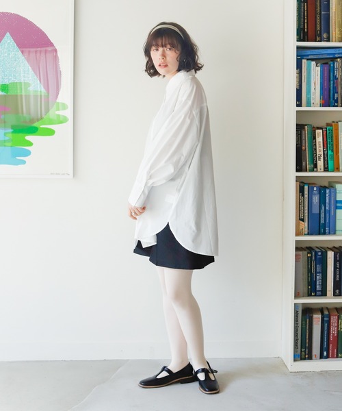 Birthday room（バースデイルーム）の「バックスリットカラーシャツ（シャツ/ブラウス・レディース・オフホワイト/ピンク/ブルー・FREE）」の8枚目の写真