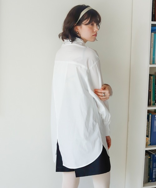 Birthday room（バースデイルーム）の「バックスリットカラーシャツ（シャツ/ブラウス・レディース・オフホワイト/ピンク/ブルー・FREE）」の11枚目の写真