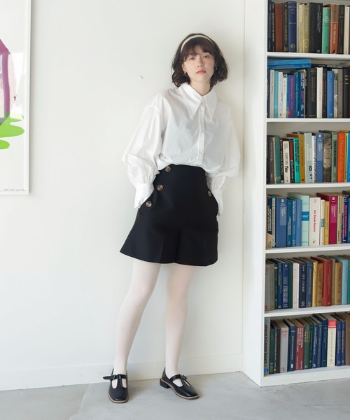 Birthday room（バースデイルーム）の「バックスリットカラーシャツ（シャツ/ブラウス・レディース・オフホワイト/ピンク/ブルー・FREE）」の15枚目の写真