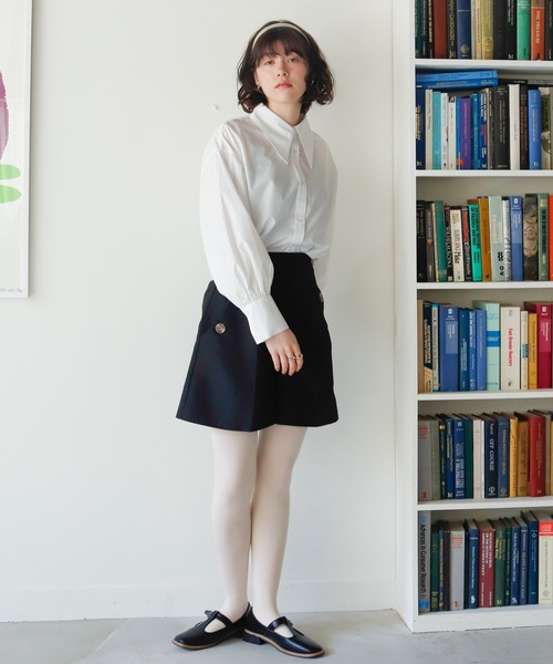 Birthday room（バースデイルーム）の「バックスリットカラーシャツ（シャツ/ブラウス・レディース・オフホワイト/ピンク/ブルー・FREE）」の16枚目の写真