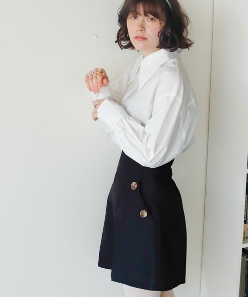 Birthday room（バースデイルーム）の「バックスリットカラーシャツ（シャツ/ブラウス・レディース・オフホワイト/ピンク/ブルー・FREE）」の18枚目の写真