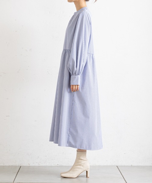 prose verse（プロズヴェール）の「ベストSETギャザーロングワンピース（ワンピース・レディース・ブラック/ネイビー/ベージュ・ﾌﾘ-）」の15枚目の写真