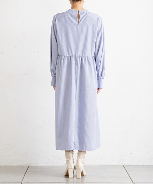 prose verse（プロズヴェール）の「ベストSETギャザーロングワンピース（ワンピース・レディース・ブラック/ネイビー/ベージュ・ﾌﾘ-）」の16枚目の写真