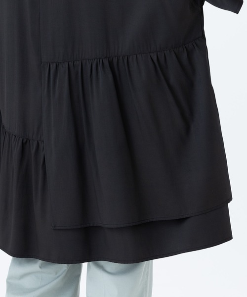 MILKFED.(ミルクフェド)の「RUFFLE SLEEVE TUNIC(シャツ/ブラウス・レディース・ホワイト/ブラック/ベージュ/ライトパープル・ONE SIZE)」の5枚目の写真