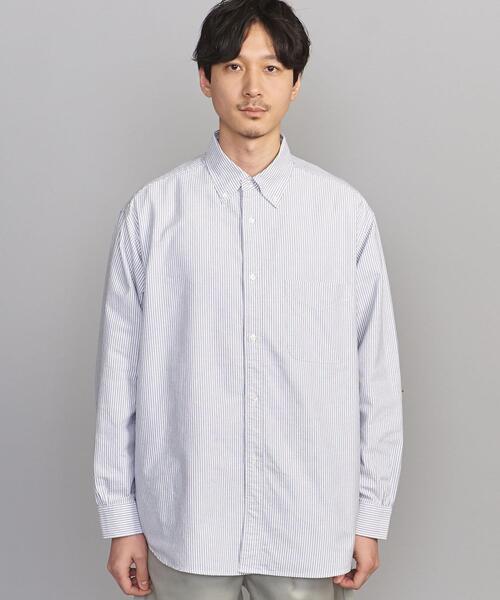 BEAUTY&YOUTH UNITED ARROWS（ビューティーアンドユースユナイテッドアローズ）の「BY キャンディストライプ オックスフォード BD グランデシャツ（シャツ/ブラウス・メンズ・ネイビー/イエロー/ライトピンク・S/M/L/XL/XXL）」の21枚目の写真