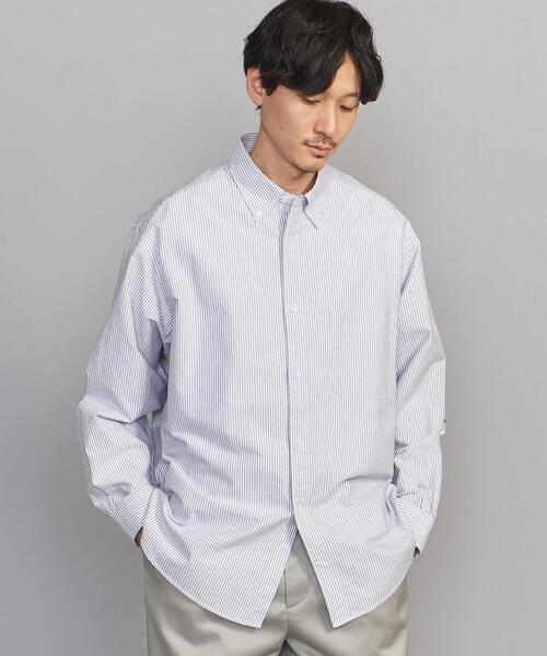 BEAUTY&YOUTH UNITED ARROWS（ビューティーアンドユースユナイテッドアローズ）の「BY キャンディストライプ オックスフォード BD グランデシャツ（シャツ/ブラウス・メンズ・ネイビー/イエロー/ライトピンク・S/M/L/XL/XXL）」の18枚目の写真