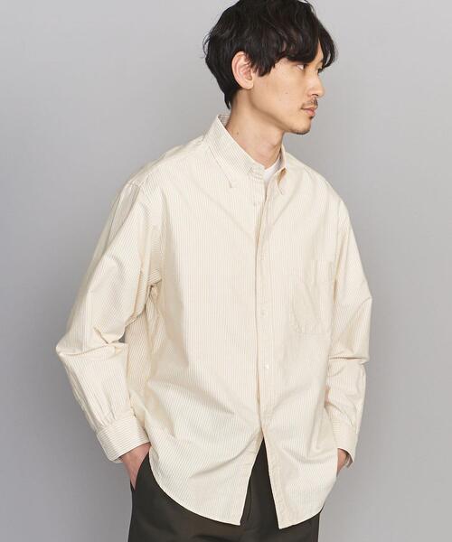 BEAUTY&YOUTH UNITED ARROWS（ビューティーアンドユースユナイテッドアローズ）の「BY キャンディストライプ オックスフォード BD グランデシャツ（シャツ/ブラウス・メンズ・ネイビー/イエロー/ライトピンク・S/M/L/XL/XXL）」の12枚目の写真