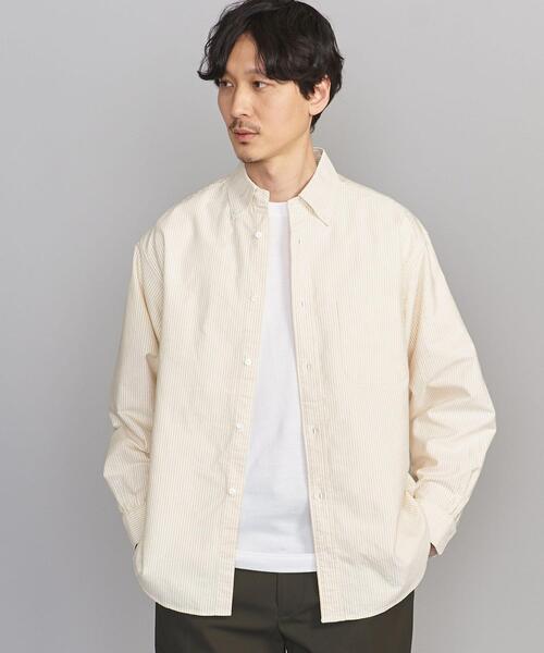 BEAUTY&YOUTH UNITED ARROWS（ビューティーアンドユースユナイテッドアローズ）の「BY キャンディストライプ オックスフォード BD グランデシャツ（シャツ/ブラウス・メンズ・ネイビー/イエロー/ライトピンク・S/M/L/XL/XXL）」の11枚目の写真